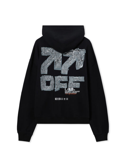 LAB L/AB Off Active Tape Hoodie BLACK 44LABF26K081