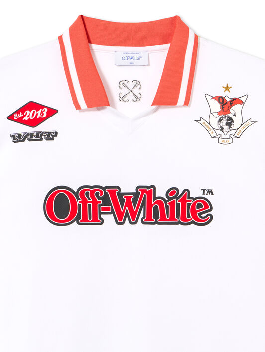 OFF WHITE Eagle Soccer  Polo WHITE - RED OMAD00CS25JER002