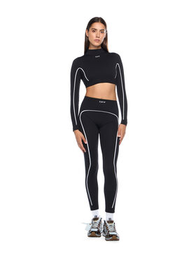 OFF WHITE Off Stamp Seamless Leggings BLACK - WHITE OWVV01EC99KNI001