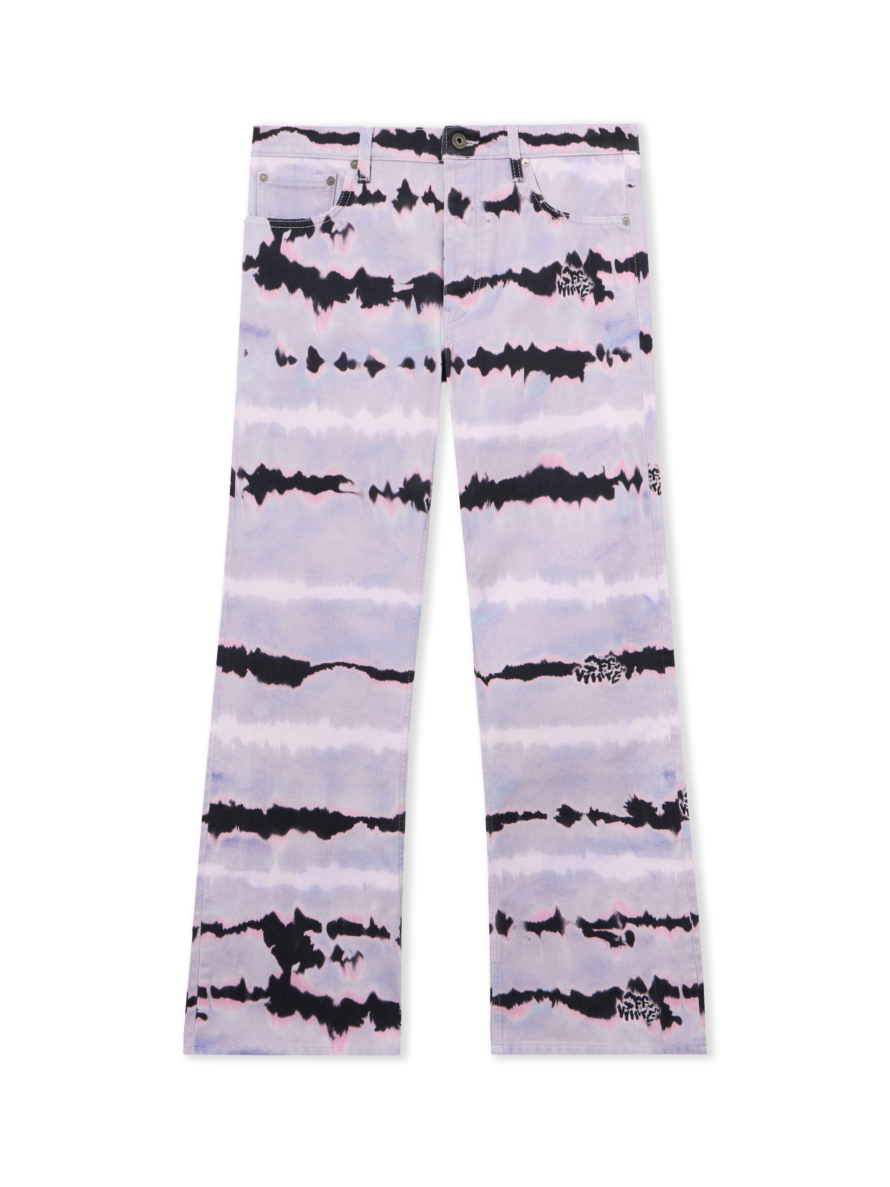All-over Tie-dye Slim Relax Jeans in COSMIC SKY for Men | Off-White™