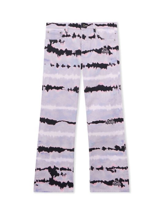OFF WHITE All-over Tie-dye Slim Relax Jeans COSMIC SKY 44MYA18JZ26D003