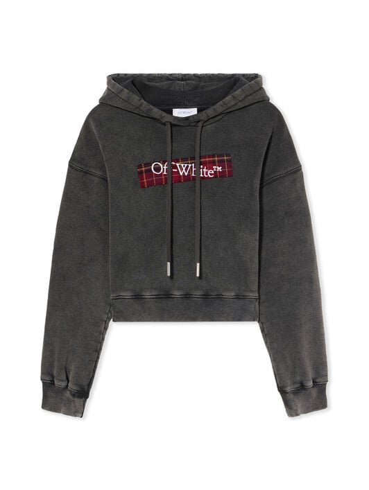 Bookish Crop Logo Hoodie OFF WHITE Bookish Crop Logo Hoodie MARBLE BLACK-WHITE OWBB056F25FLE003