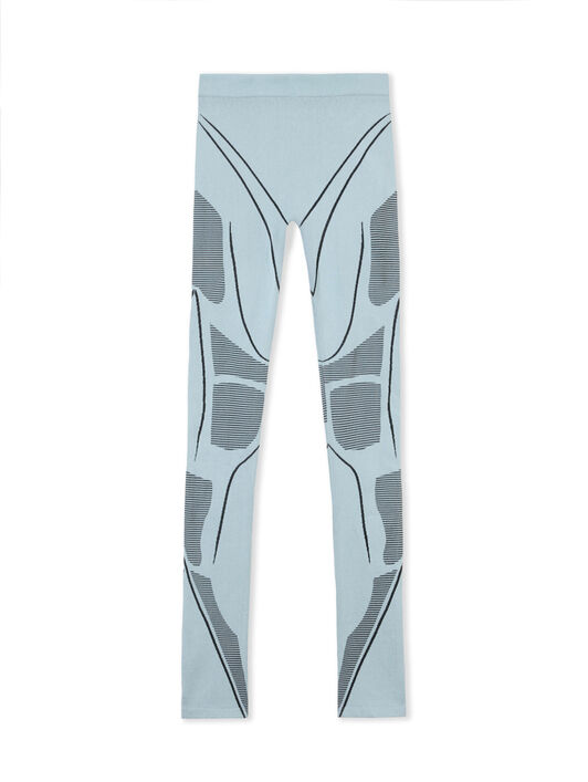 OFF WHITE Seaml Race Pants MISTY BLUE-BLACK OWVG03CW25KNI002