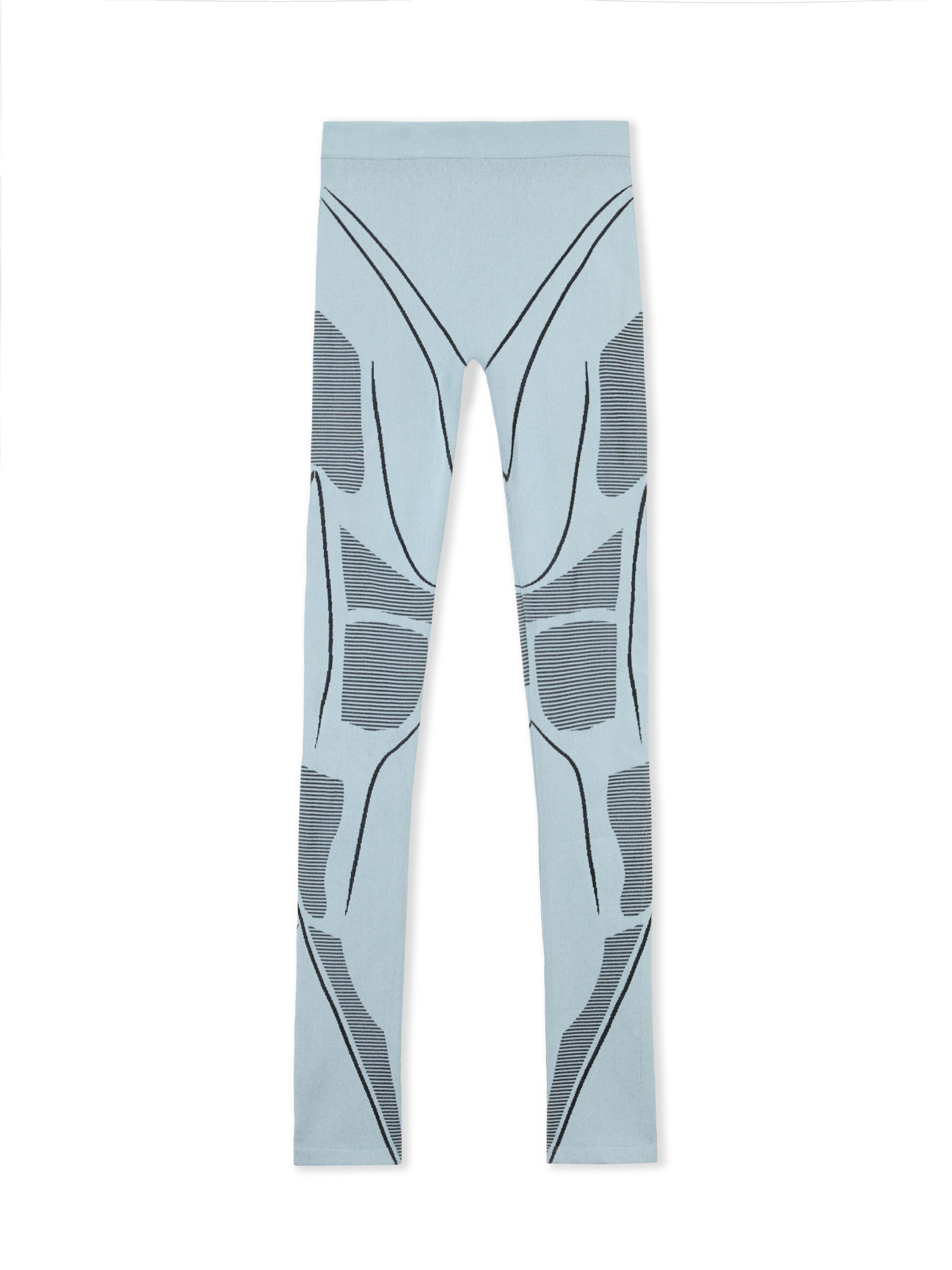 OFF WHITE Seaml Race Pants MISTY BLUE-BLACK OWVG03CW25KNI002