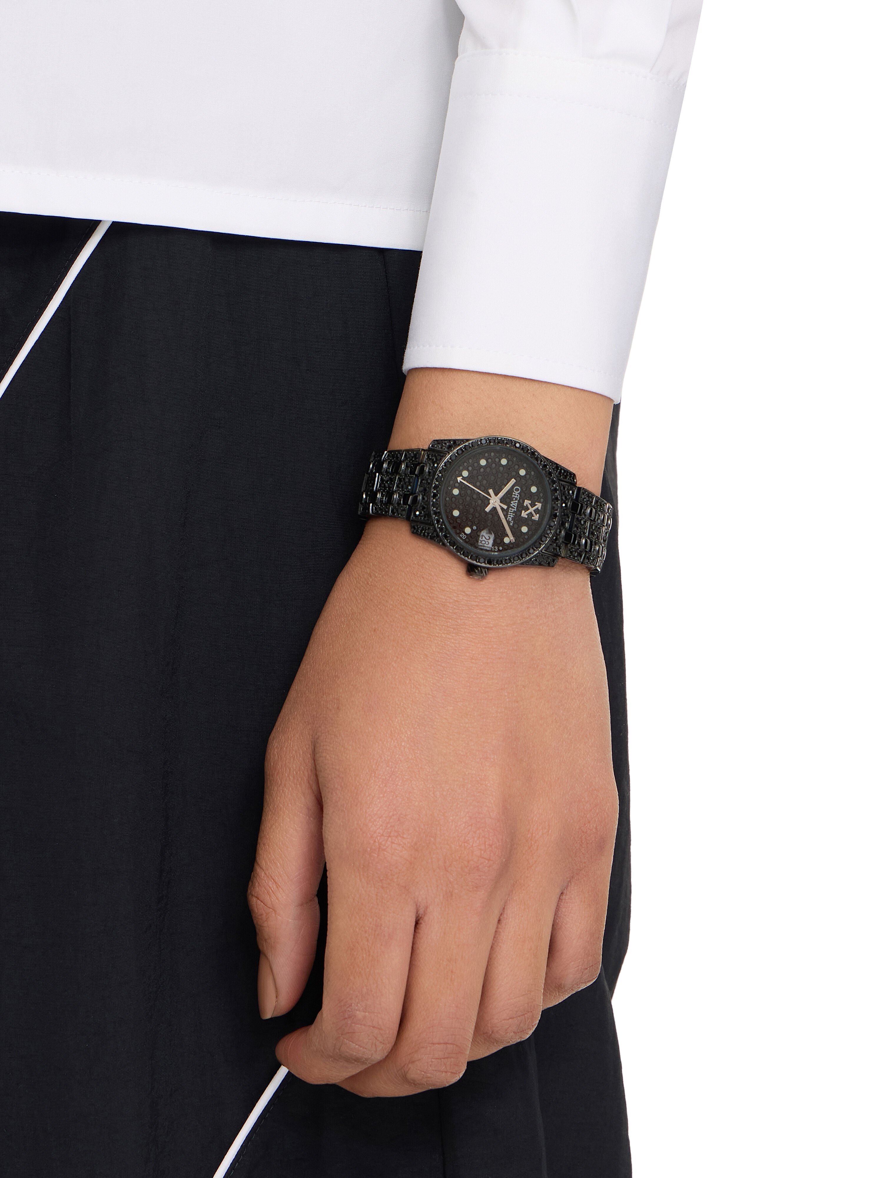 Discreet Watch OFF WHITE Discreet Watch Black OW1L037M