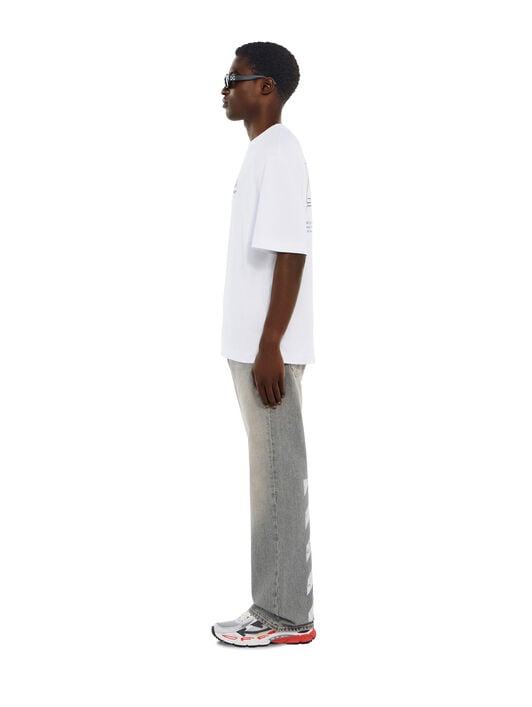 T-Shirt Skate Offline Half Arrow OFF WHITE T-Shirt Skate Offline Half Arrow WHITE 44MAA120F26J01E