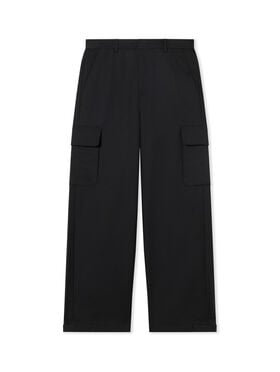 OFF WHITE Corp Drill Slim Pants BLACK WHITE OMCO020C99FAB001