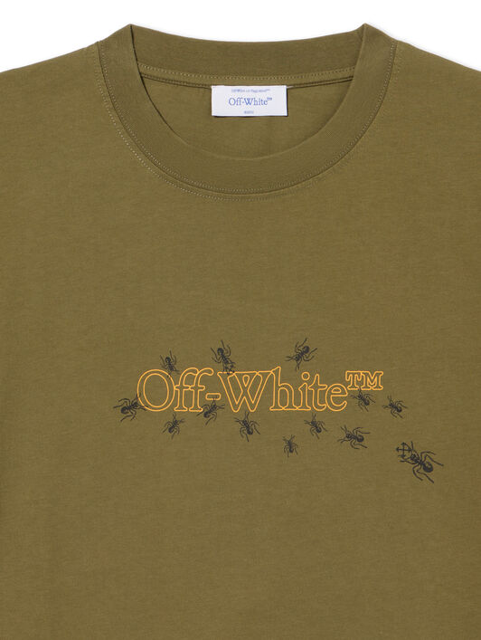 OFF WHITE Ants Arrow T-Shirt WINTER MOSS - YELLOW OMAA027S25JER00D