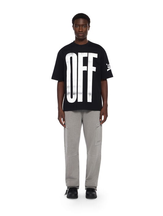 Big Off Diagonal Skate Logo T-Shirt OFF WHITE Big Off Diagonal Skate Logo T-Shirt BLACK - WHITE OMAA120F25JER00L