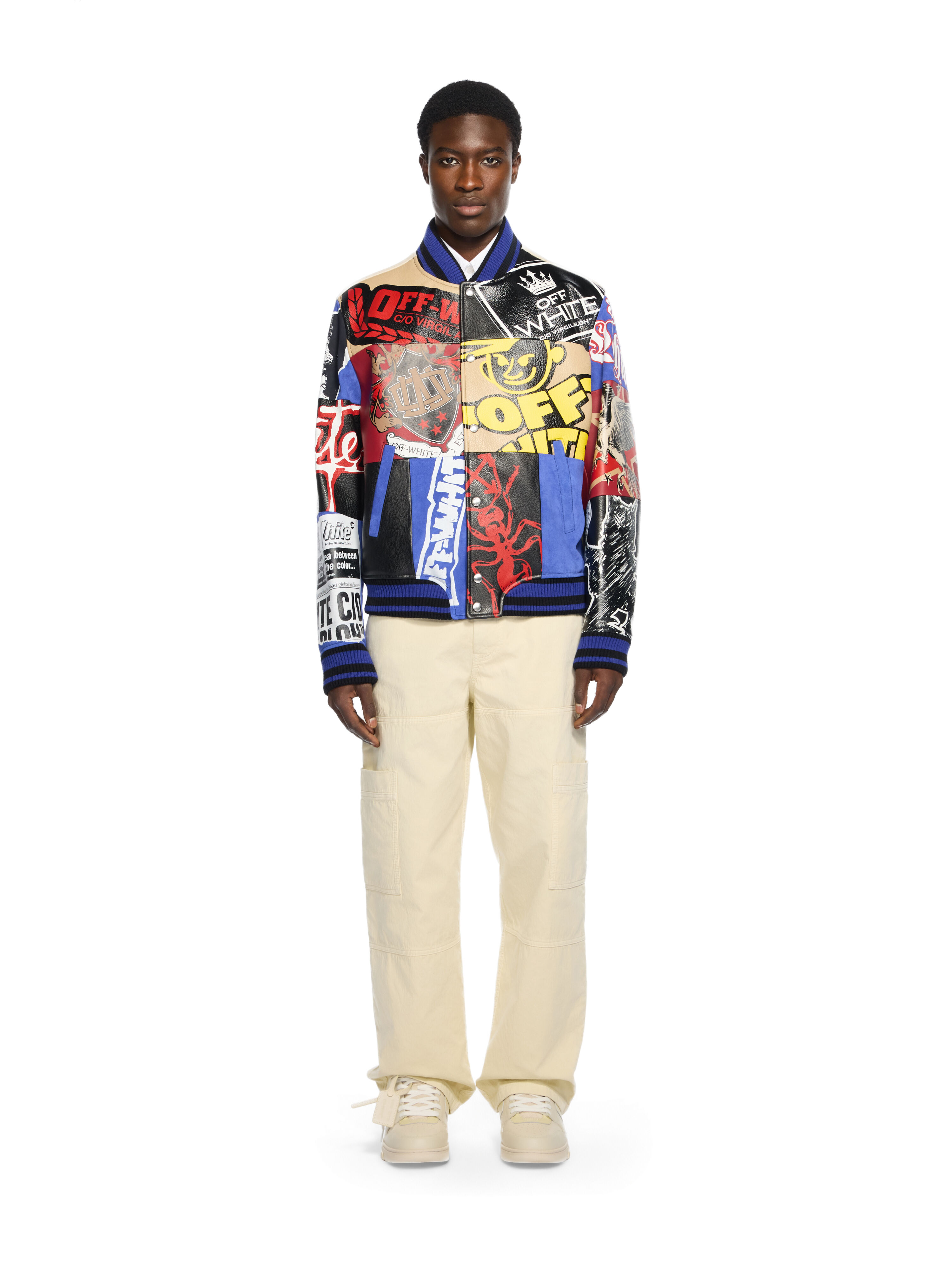 Multipatch Wool Varsity Jacket in MULTICOLOR - MULTICOLOR for Men