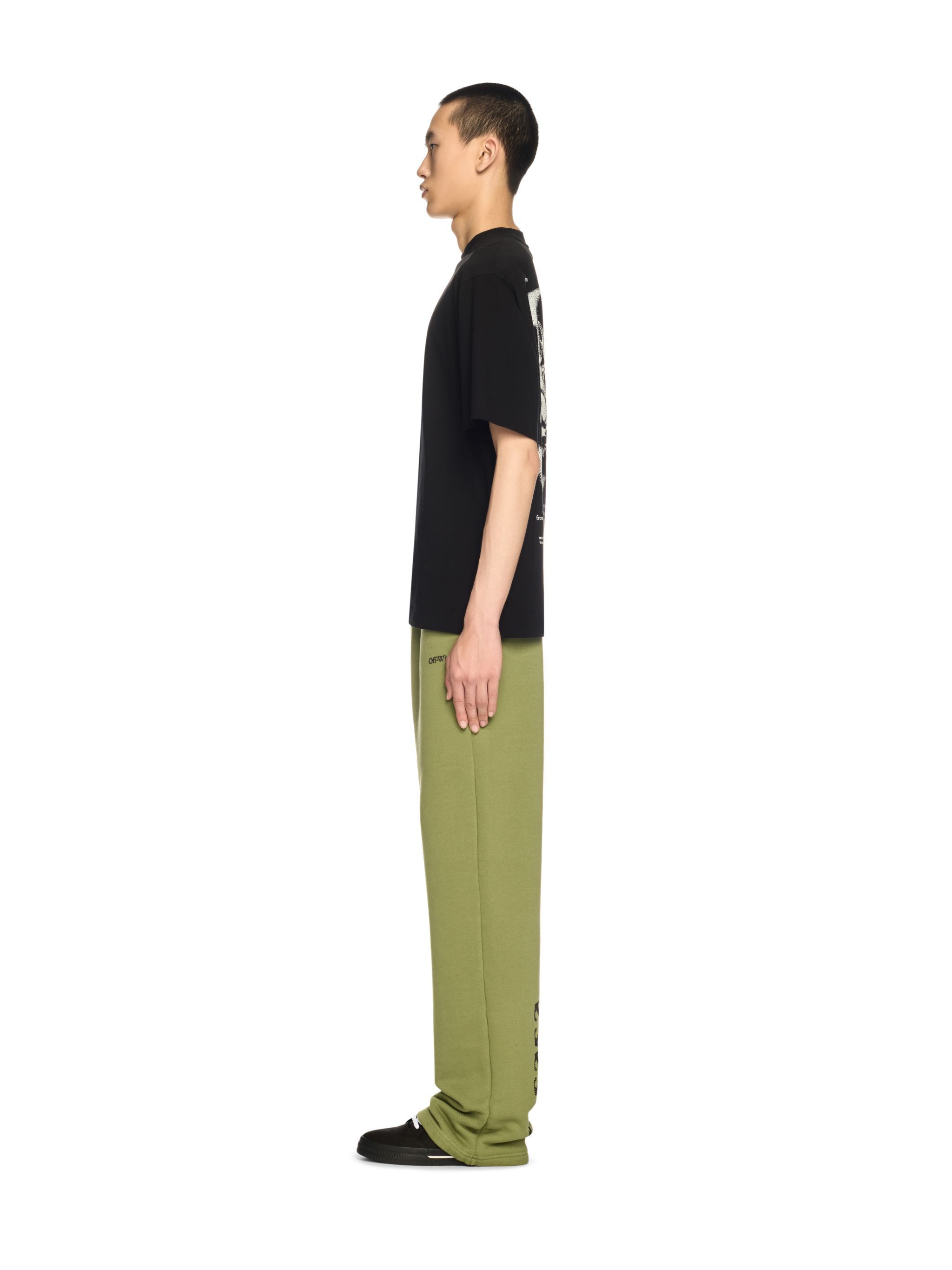 OFF WHITE Windy Arrow Sweatpants GREEN OMCH054F24FLE003