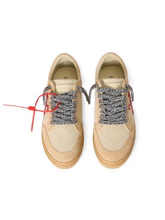 Vulcanized Low Suede Sneakers OFF WHITE Vulcanized Low Suede Sneakers BEIGE - HAUTE RED OMIA293S26LEA003