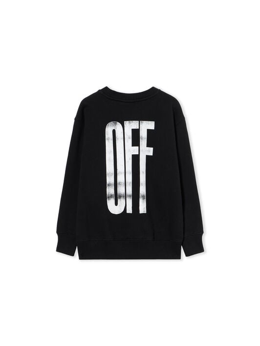 Quote Crewneck Sweatshirt OFF WHITE Quote Crewneck Sweatshirt BLACK - RED OBBA001F25FLE006