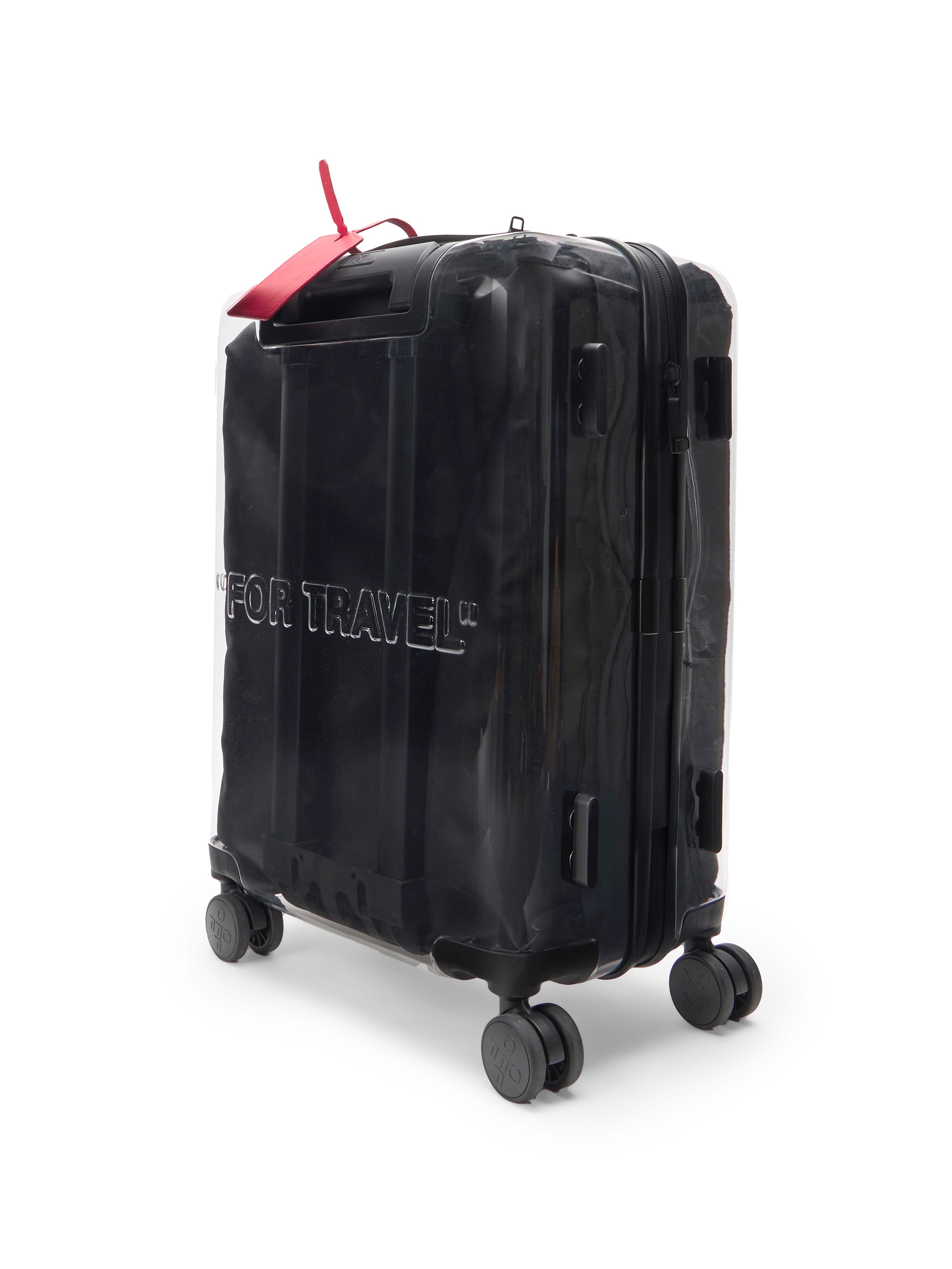 Quote Arrow Suitcase OFF WHITE Quote Arrow Suitcase TRANSPARENT OWZH001C99PLA001