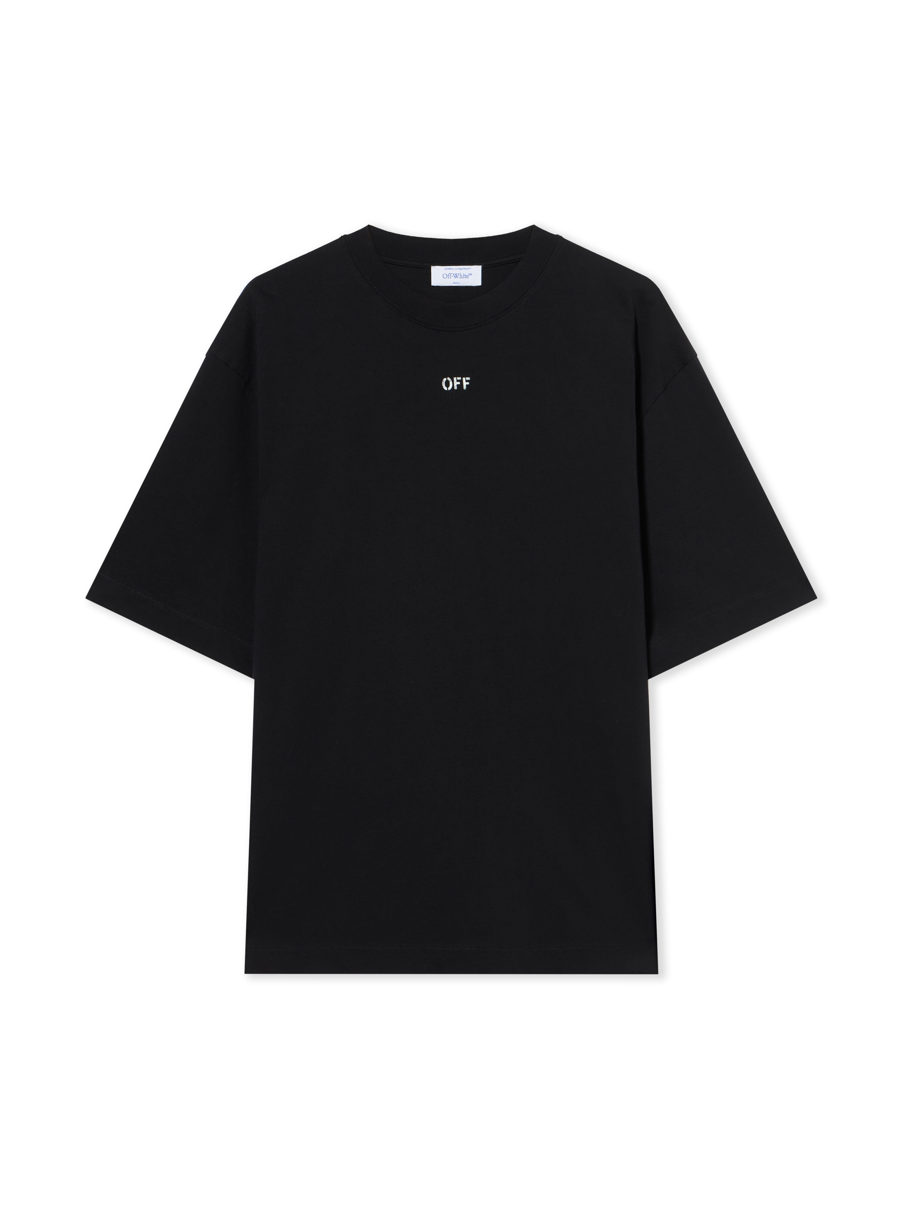 OFF WHITE Thinkman Arrow Skate Logo Tee BLACK - WHITE OMAA120F25JER008