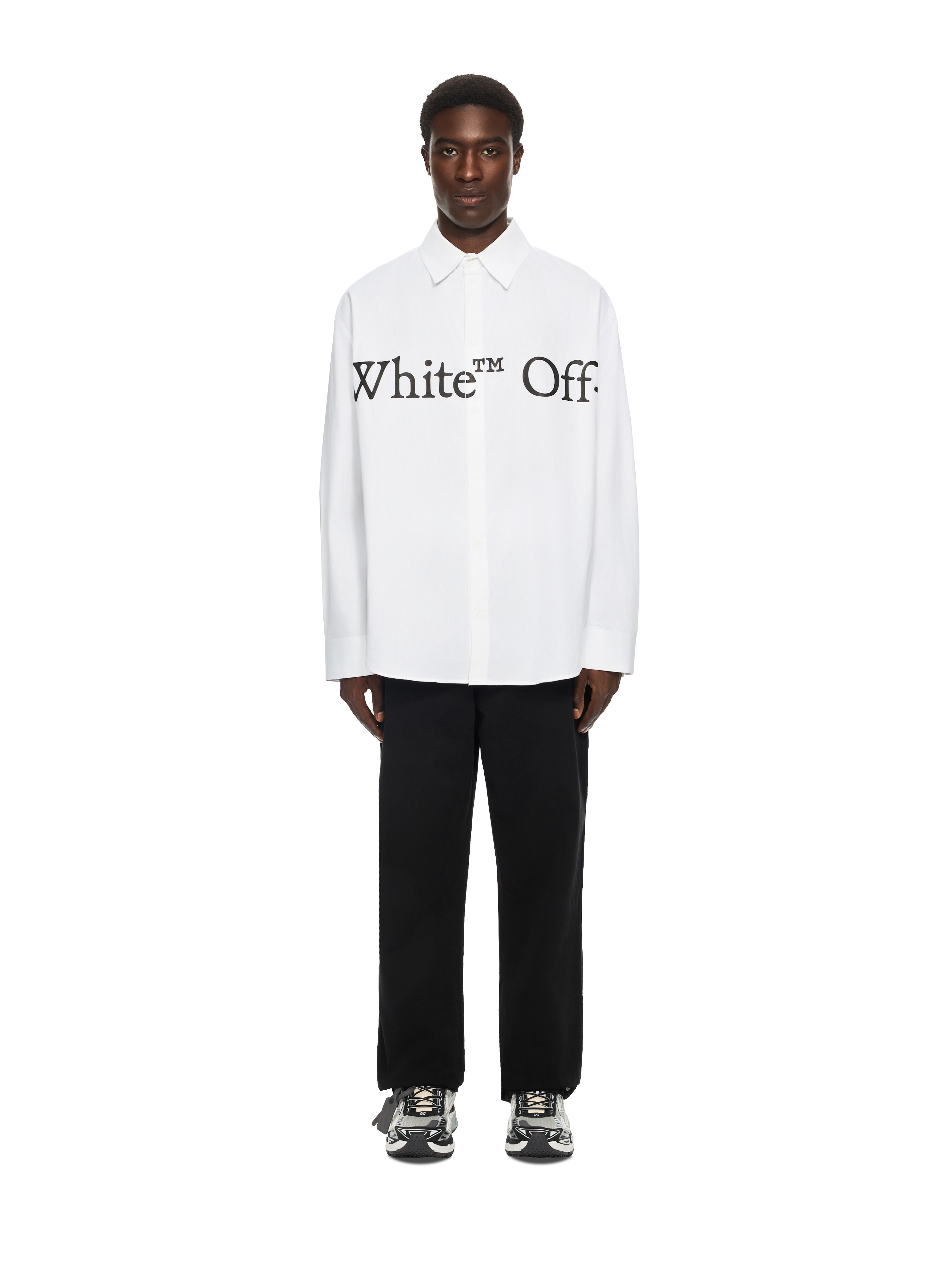 Bookish Scarf Poplin Overshirt OFF WHITE Bookish Scarf Poplin Overshirt WHITE 44MGE055F26F003