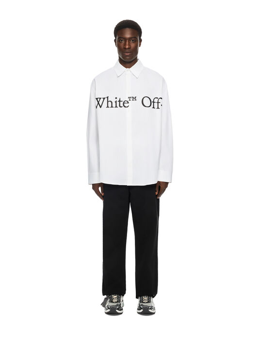 Bookish Scarf Poplin Overshirt OFF WHITE Bookish Scarf Poplin Overshirt WHITE 44MGE055F26F003