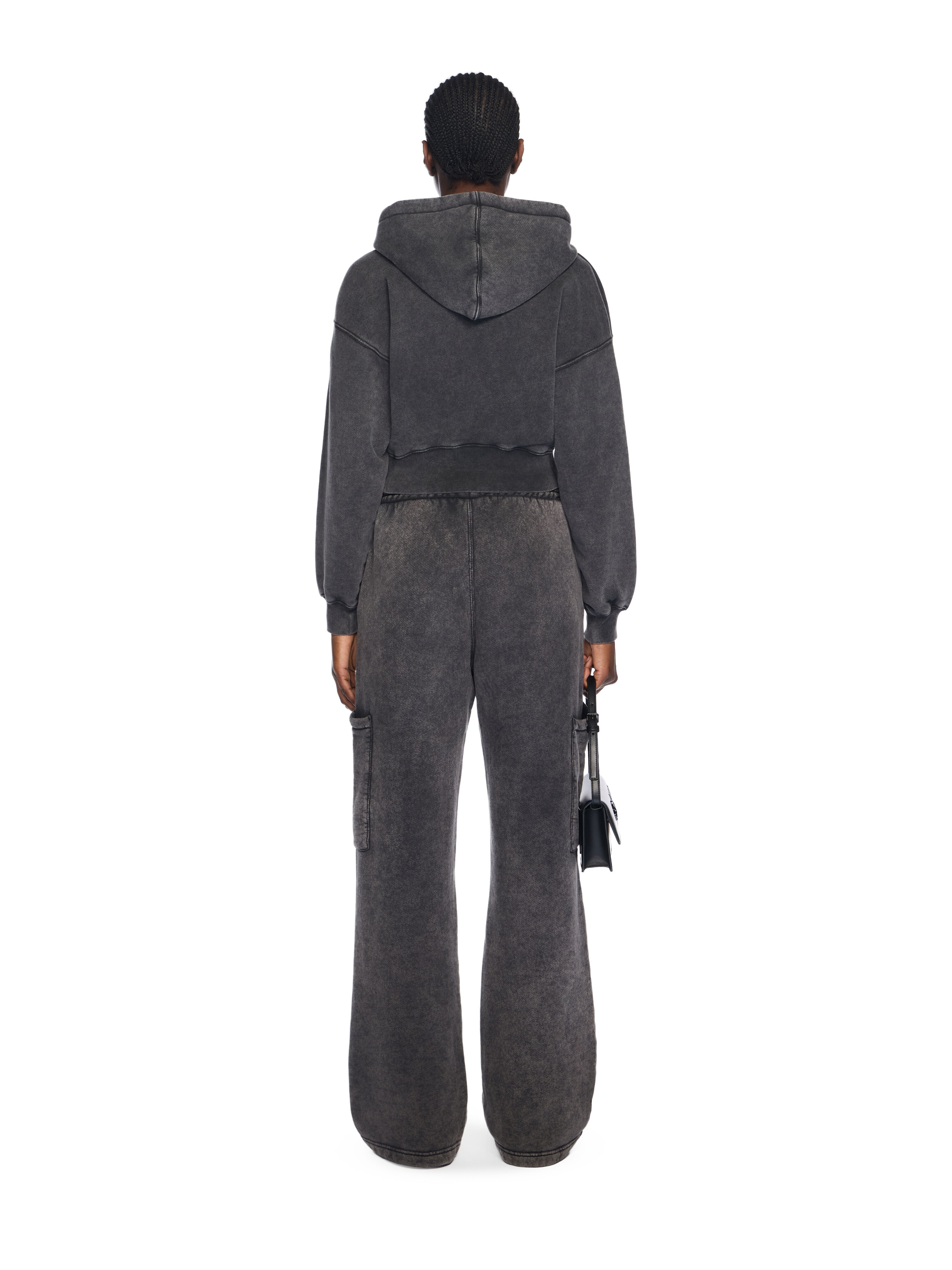 Bookish Crop Logo Hoodie OFF WHITE Bookish Crop Logo Hoodie MARBLE BLACK-WHITE OWBB056F25FLE003