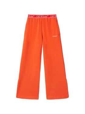 OFF WHITE Bookish Jogginghose Mit Logoband ORANGE OGCH009S25FLE001