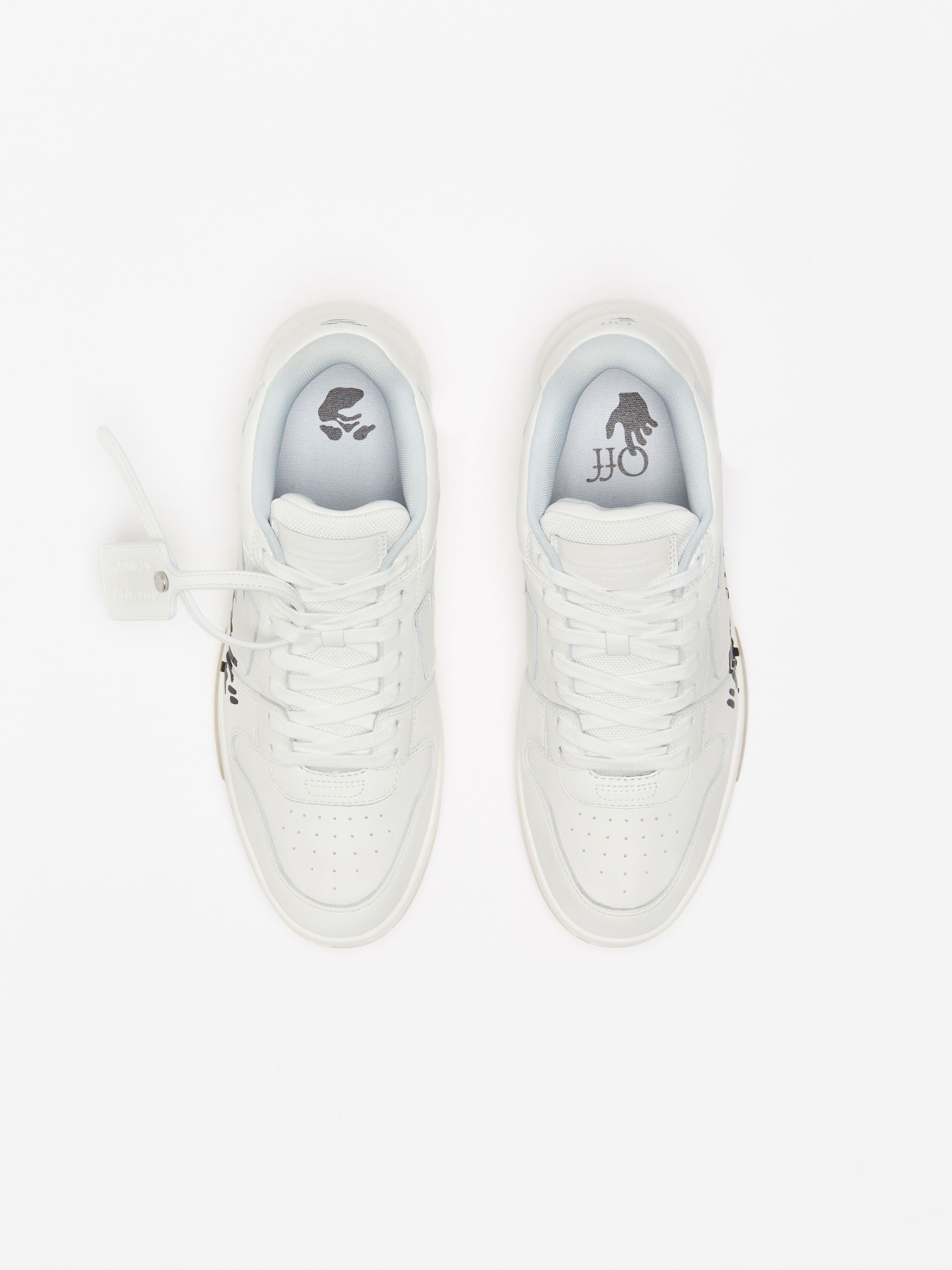 OFF WHITE out of office "ooo" sneakers WEISS OMIA189F21LEA003