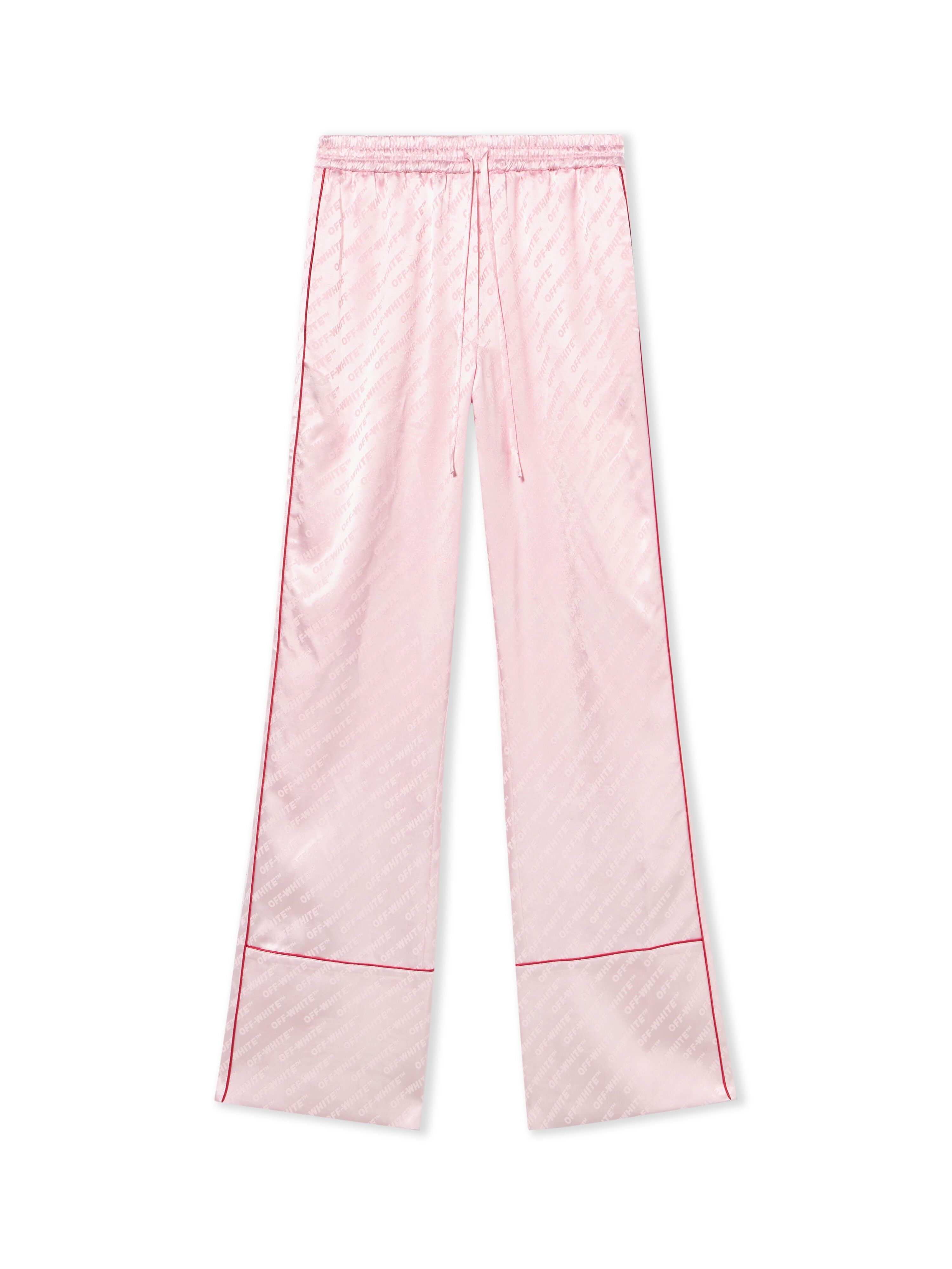 OFF WHITE Jacq Off Satin Pajama Pants Soft Pink-No Color 2CA18ZS26FAB001