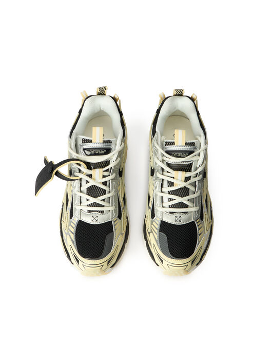 OFF WHITE Ow Be Right Back Glow Sneakers BLACK - GLOW IN THE DARK OWIA289S26FAB003