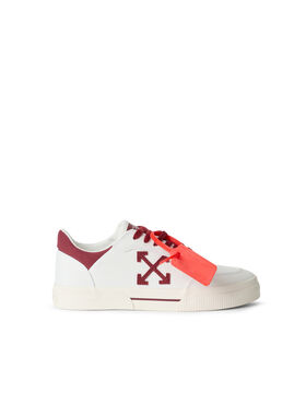 OFF WHITE Vulcanized Low-Top-Sneaker WHITE/BURGNDY OF05776601