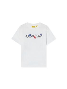 OFF WHITE Paint Splash Short Sleeve T-Shirt WHITE 44BAA002F26J009