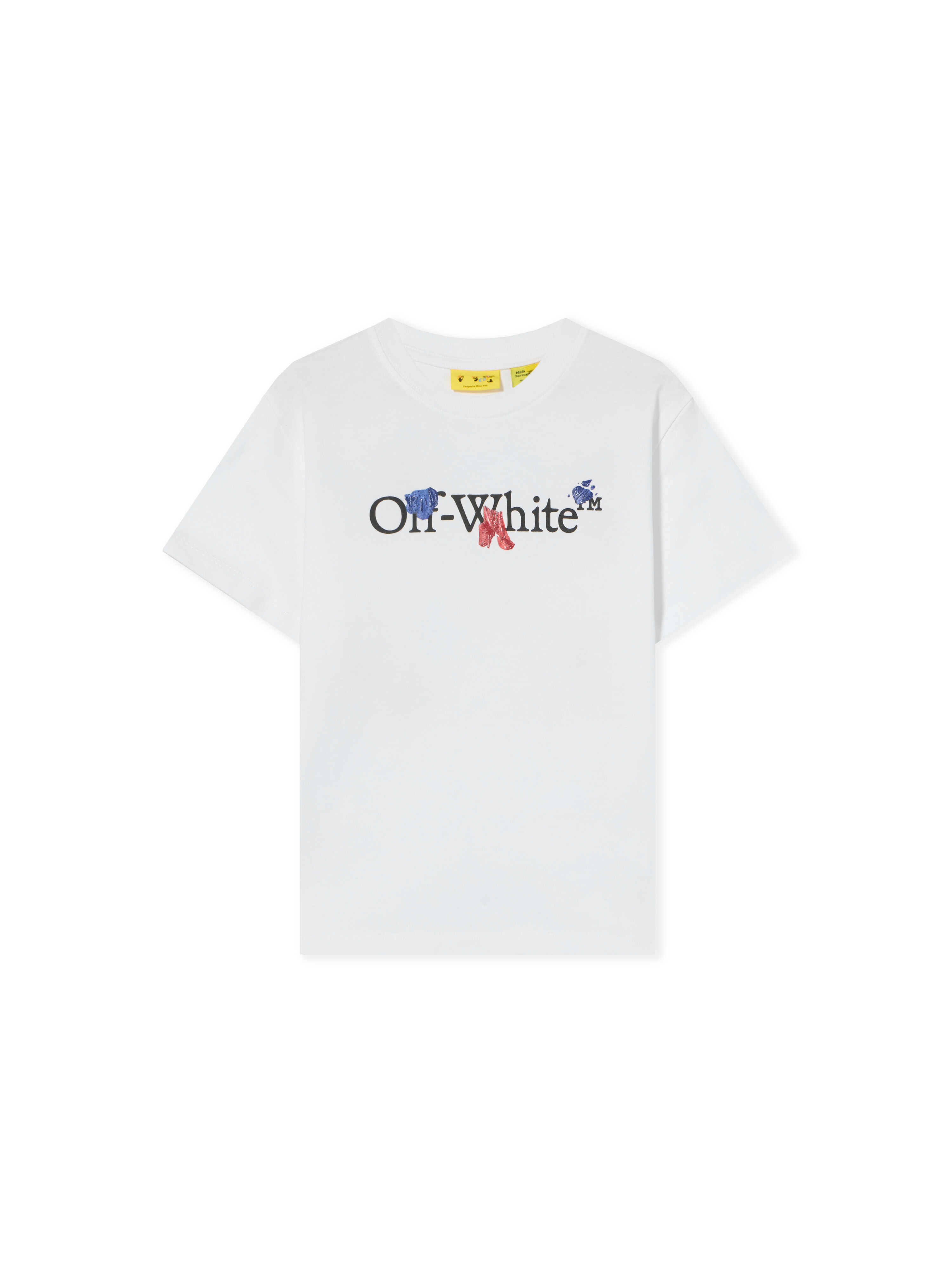 Paint Splash Short Sleeve T-Shirt OFF WHITE Paint Splash Short Sleeve T-Shirt WHITE 44BAA002F26J009