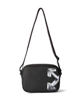 OFF WHITE Heritage Camera Bag Rubber 3D BLACK - SILVER OMNQ099F25FAB005