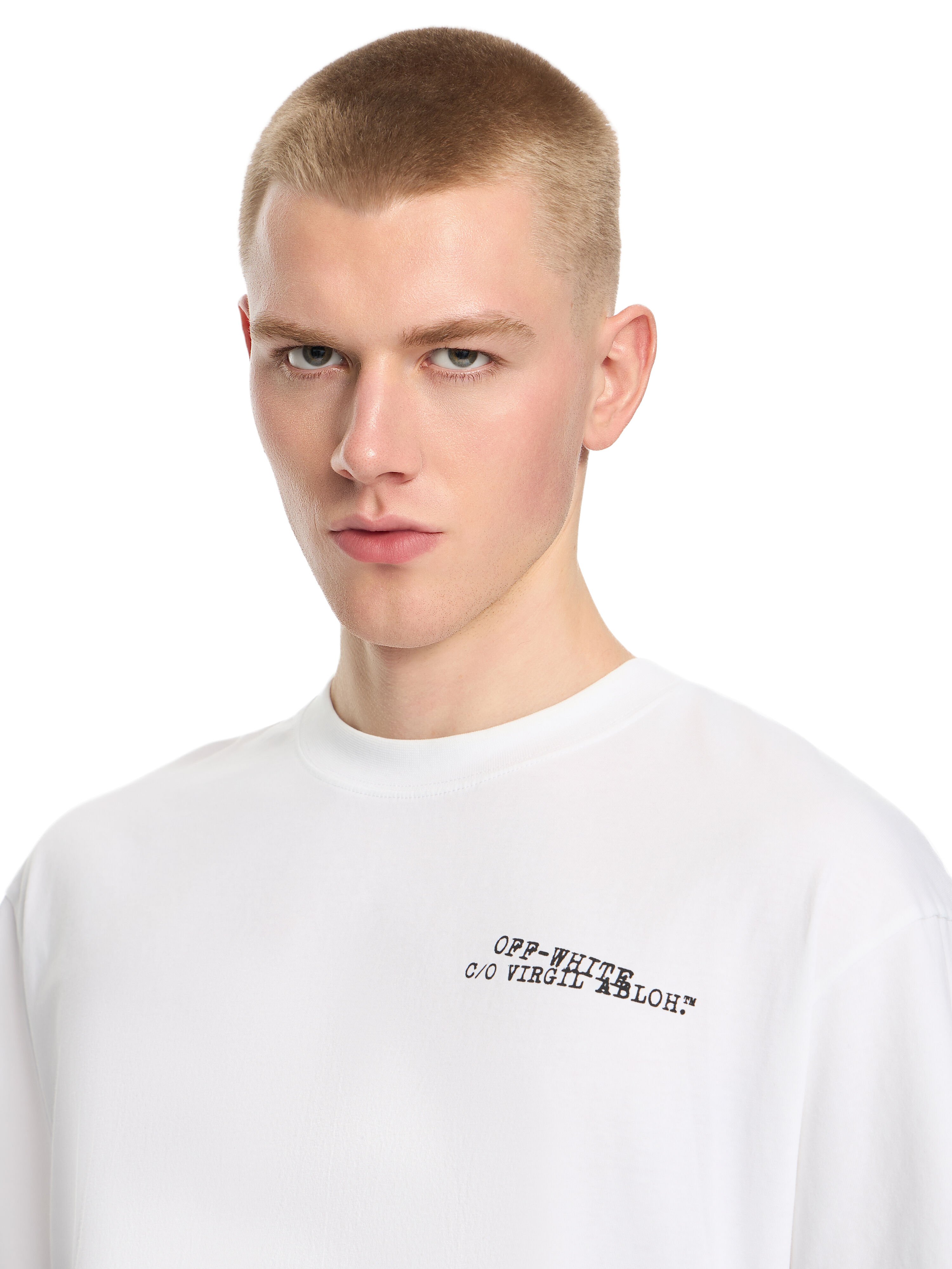 OFF WHITE Type Arrow Skate S/S Tee WHITE 44MAA120S26J00K