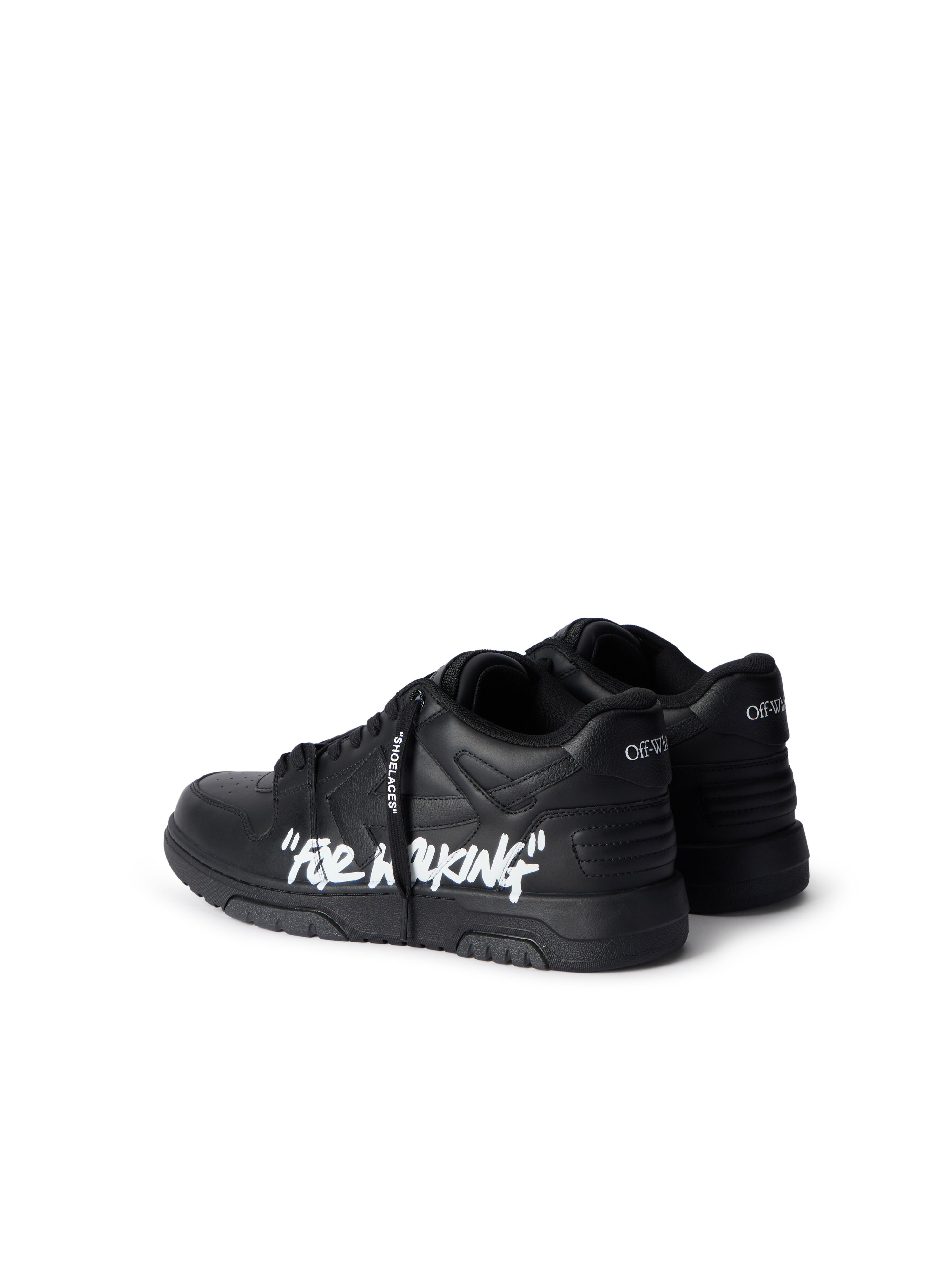 OFF WHITE Out Of Office For Walking Sneakers BLACK - WHITE OMIA189C99LEA01A