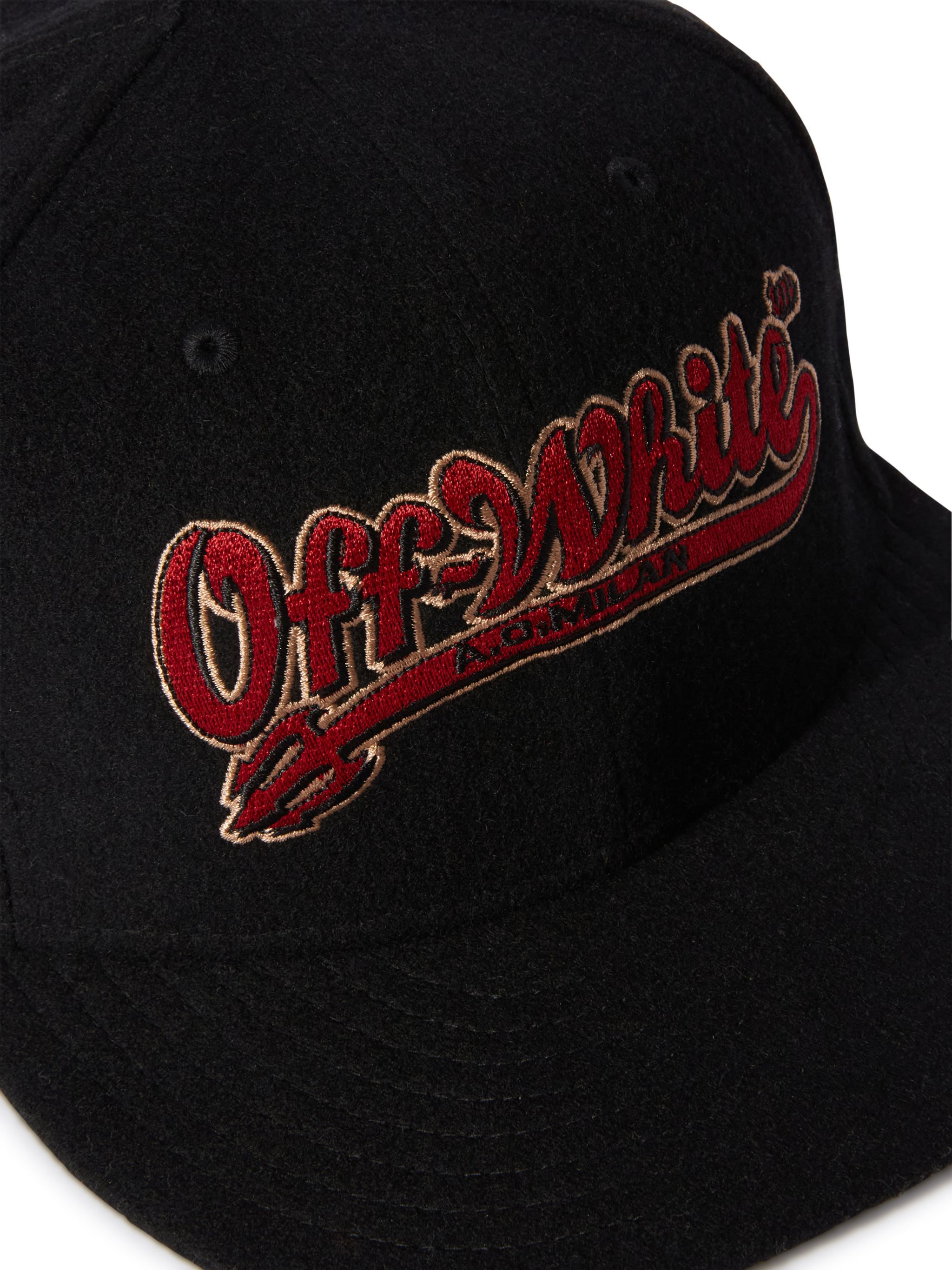 Off-White C/O Ac Milan X New Era Devil Cap in BLACK | Off-White™