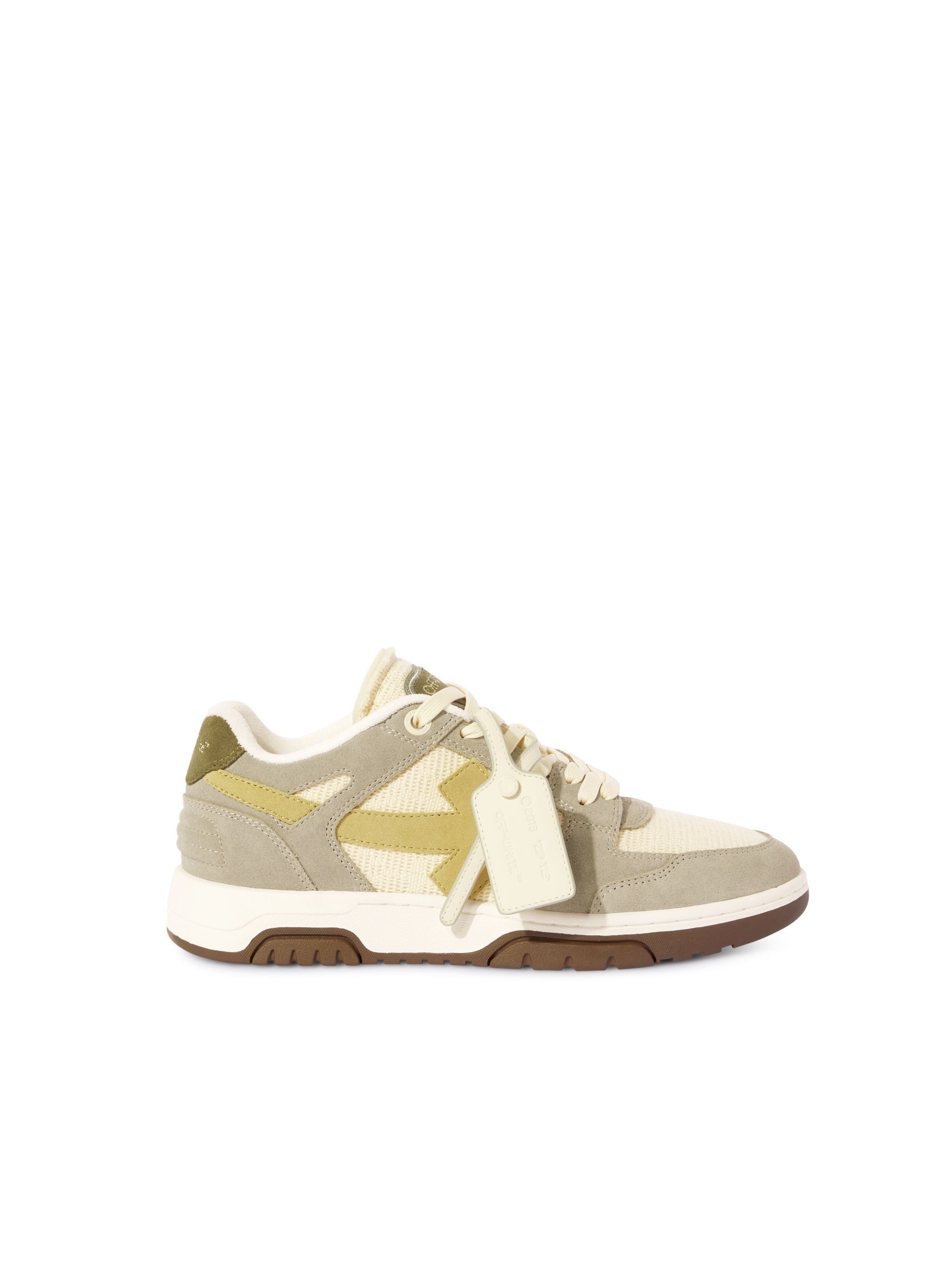 OFF WHITE Slim Out Of Office Sneaker Grigio/Crema GREY OMIA243S25LEA002