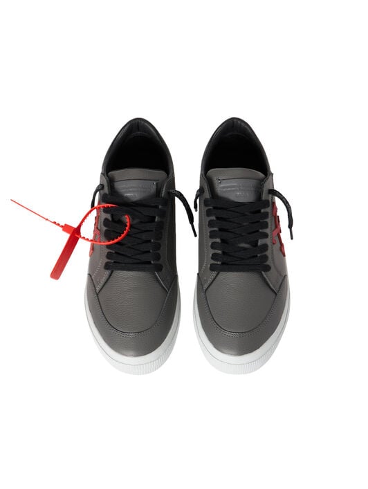 OFF WHITE Vulcanized Low Sneakers MEDIUM GREY - HAUTE RED OMIA293S26LEA001