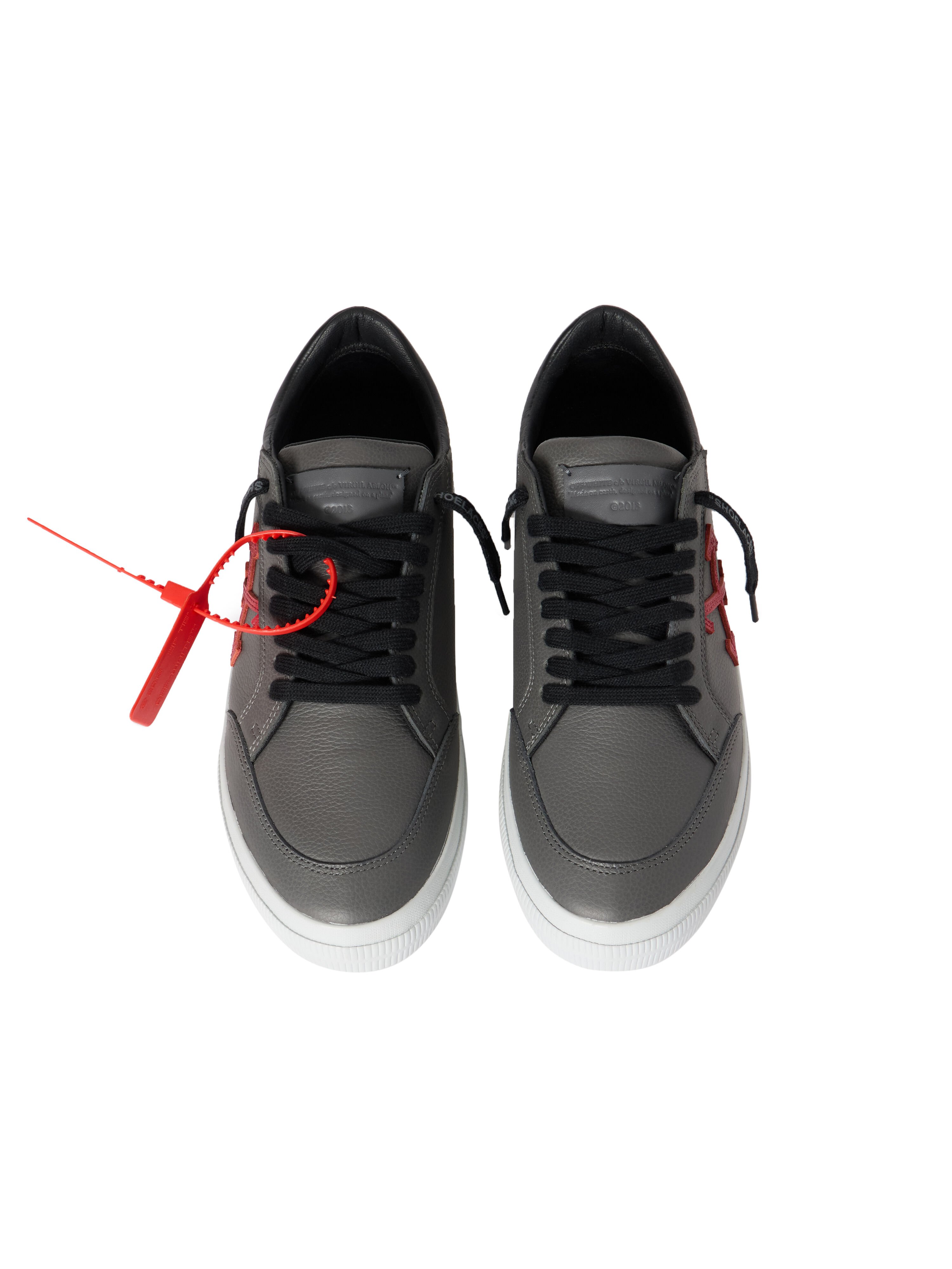 OFF WHITE Vulcanized Low Sneakers MEDIUM GREY - HAUTE RED OMIA293S26LEA001