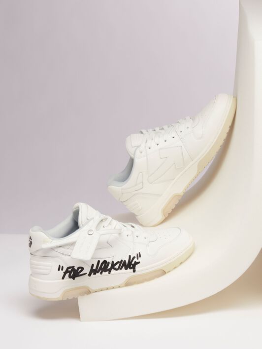 OFF WHITE out of office "ooo" sneakers WEISS OMIA189F21LEA003