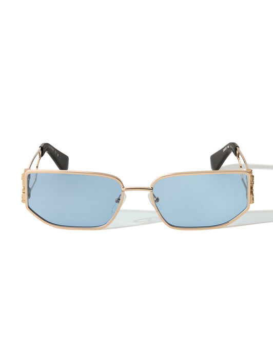 OFF WHITE Allen Blue Lens Sunglasses Shiny Gold OW1027764560
