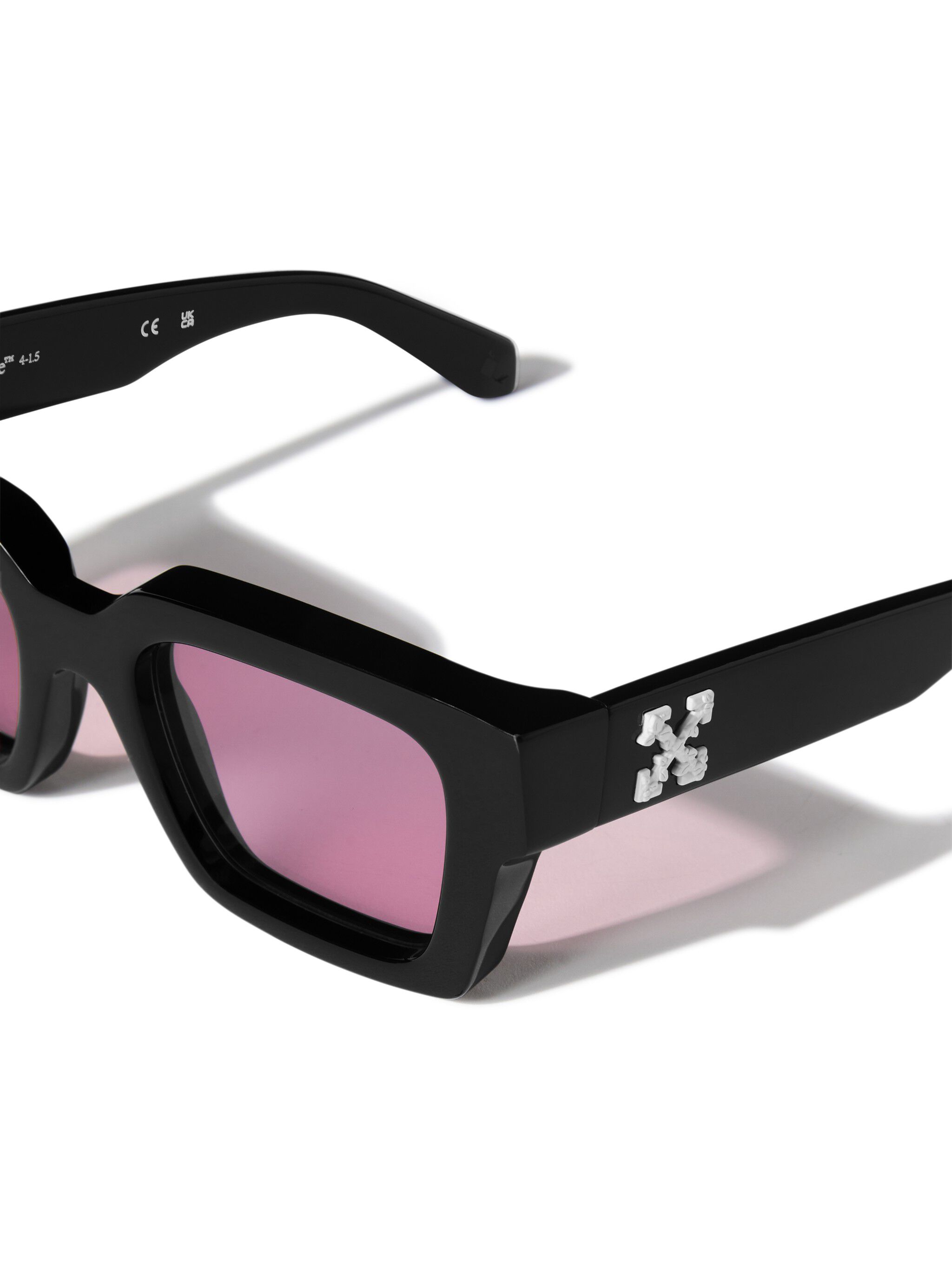 OFF WHITE Black/Pink Virgil Sunglasses BLACK OERI008C99PLA004