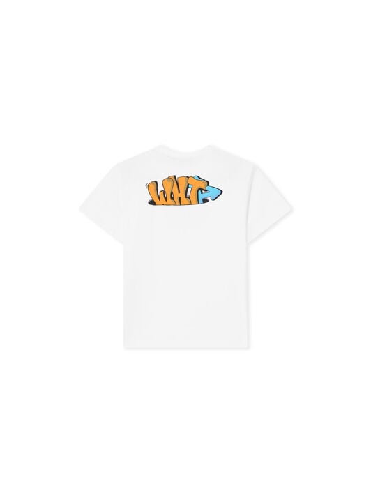 Graffiti OFF Logo T-Shirt OFF WHITE Graffiti OFF Logo T-Shirt WHITE 44BAA019F26J005