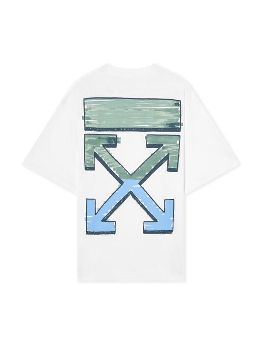 OFF WHITE Marker Arrow Skate T-Shirt WHITE 44OWOS26T077
