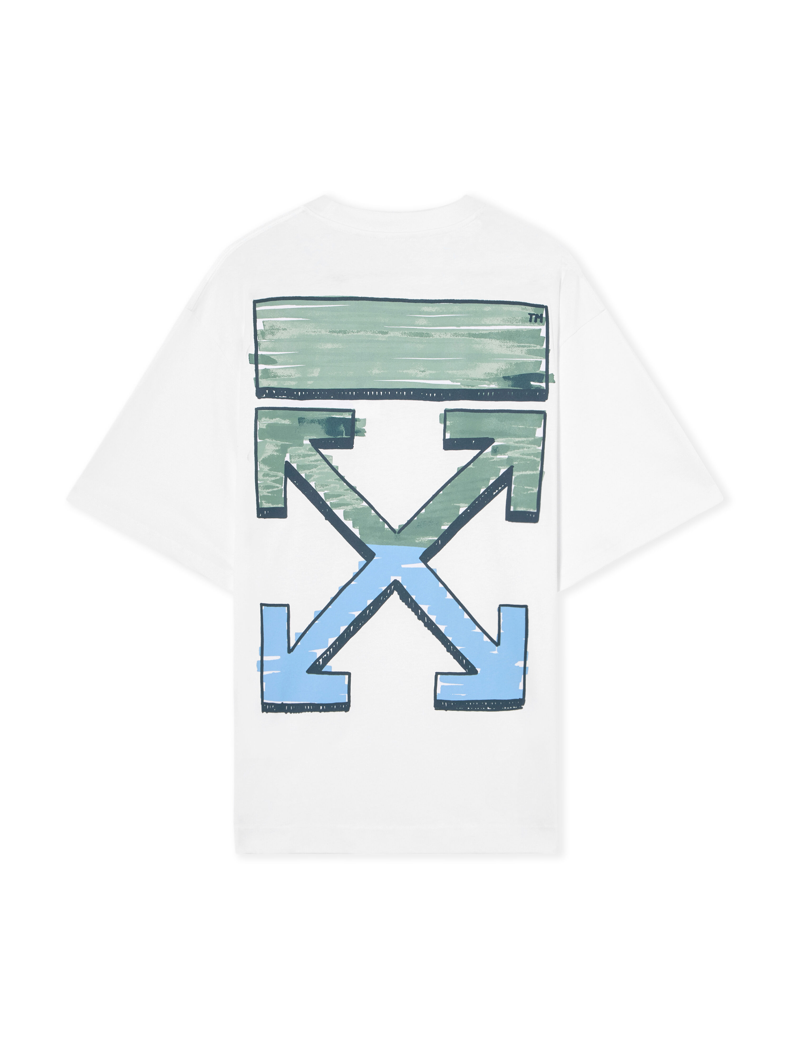 OFF WHITE Marker Arrow Skate T-Shirt WHITE 44OWOS26T077