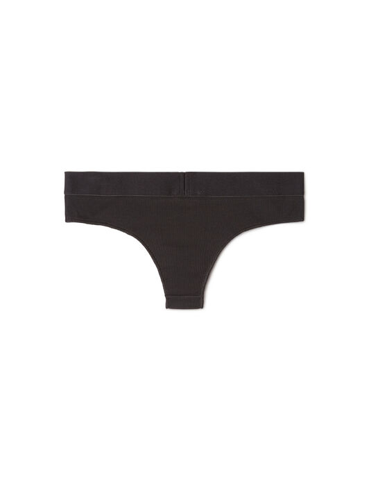 OFF WHITE Slip Brasiliana A Coste Con Logo Off Nero/Bianco  OWUC002S25JER001