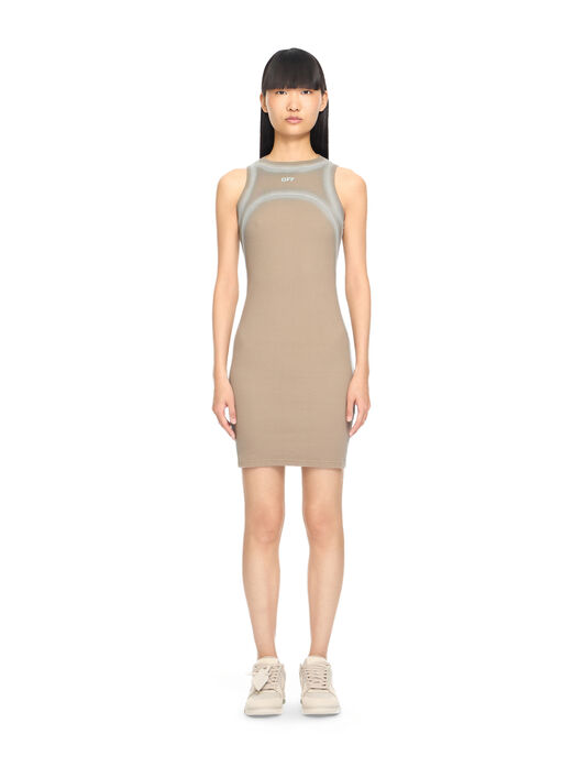 OFF WHITE Spray Off Stamp Ribbed Round Dress Fungi-Surf Spray 2DB57FS26JER001