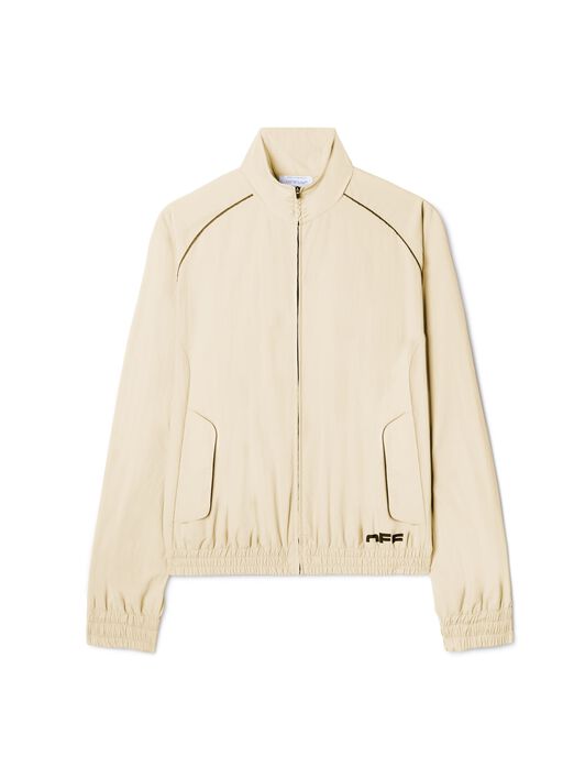OFF WHITE Gray Off Split Track Jacket NEUTRALS OMBD05AS25FAB001