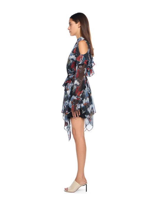 World Paint Geo Romantic Dress OFF WHITE World Paint Geo Romantic Dress MULTICOLOR-NO COLOR OWDB55LF25FAB001