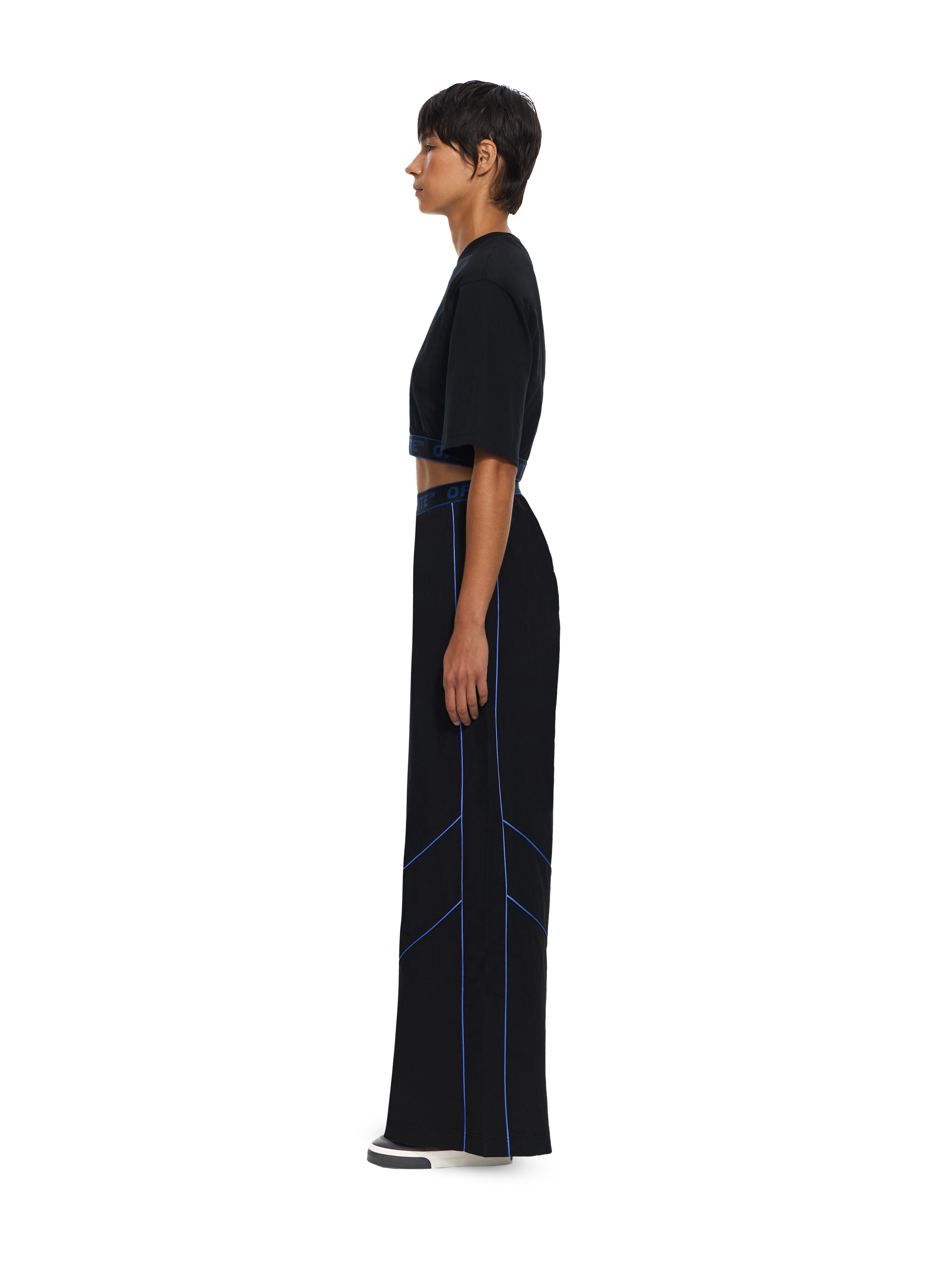 Logoband Jersey Short Sleeve T-Shirt OFF WHITE Logoband Jersey Short Sleeve T-Shirt Black-Electric Blue 2FA00610T