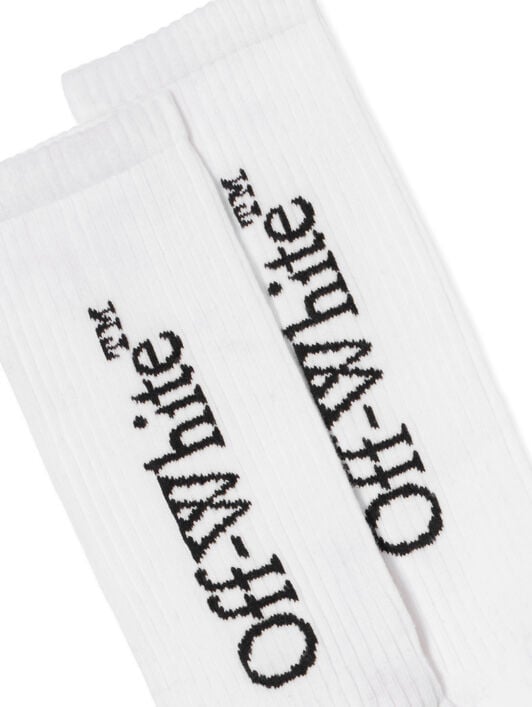 Bookish Mid Calf Socks OFF WHITE Bookish Mid Calf Socks WHITE BLACK OMRA085C99KNI001