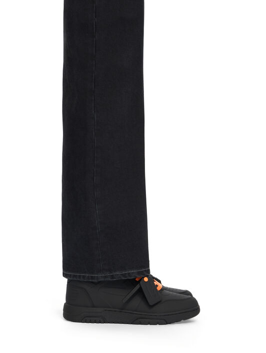OFF WHITE Out Of Office Molded Sneakers BLACK - ORANGE OMIA189S26MAT001