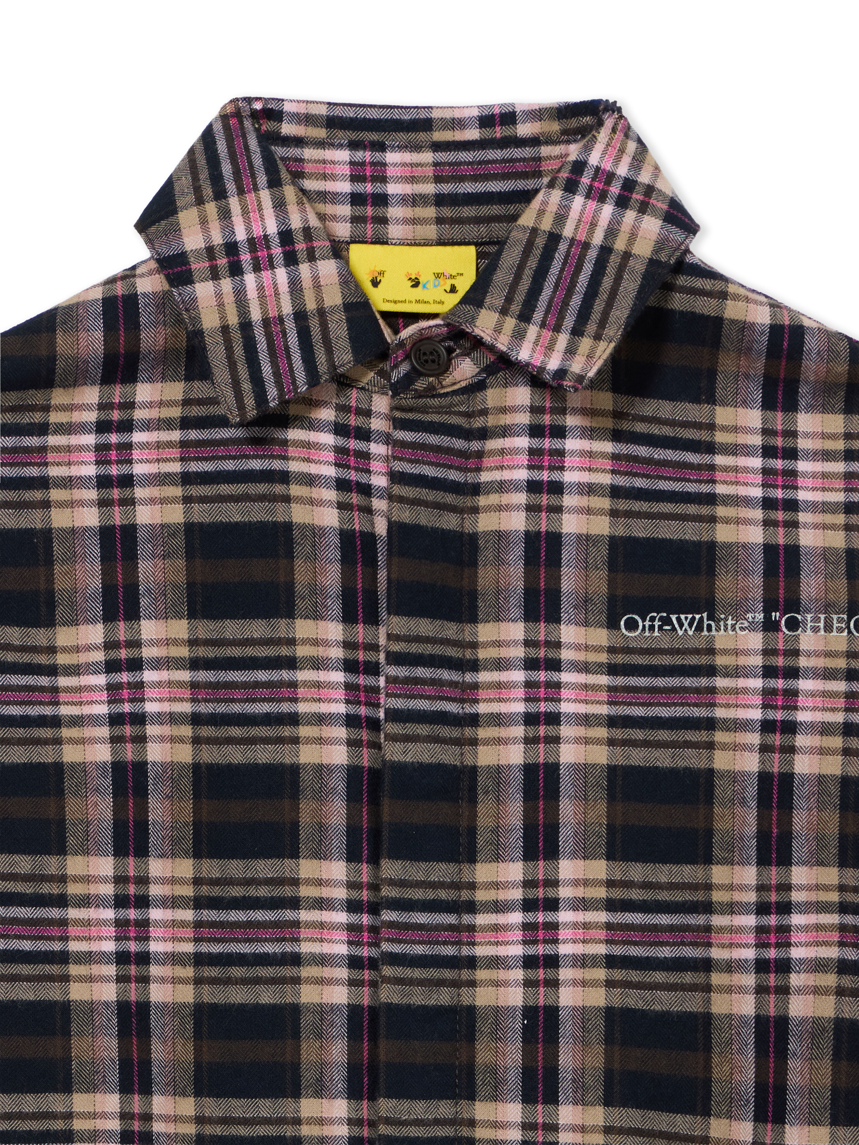 OFF WHITE Arrow Spray Flannel Dress BLUSH 44GDB06LF26F001